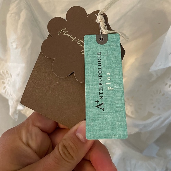 Anthropologie Forever that Girl Wrap Tie Top w Lace & Embroidery Details - Picture 6 of 7